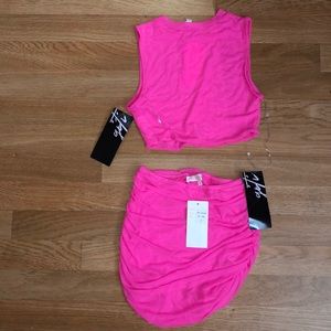 Hot pink Two Piece set